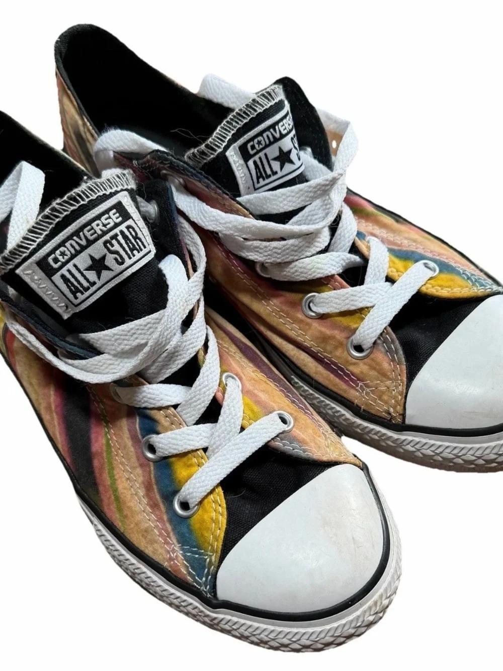Converse Chuck Taylor All Star Low Top Multicolored Stripe Sz 4 Kids/6 Women